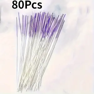 80pcs Scented Ear Piercing Cleaning Wires, Unisex Plastic Ear Care Tool, Anti-Blockage, Easy to Use, Lightweight, Beauty Accessory