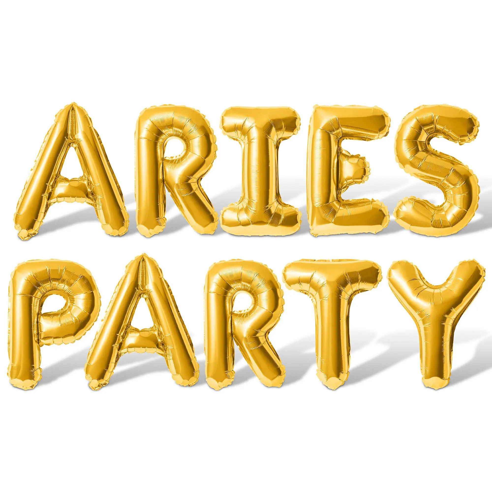 Letter Balloons - ARIES PARTY 16" Inch Alphabet Letters Foil Mylar Balloon Aries Birthday Party Banner