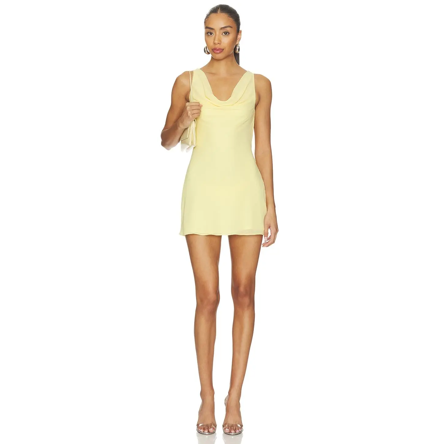Tularosa Solange Mini Dress in Baby Yellow