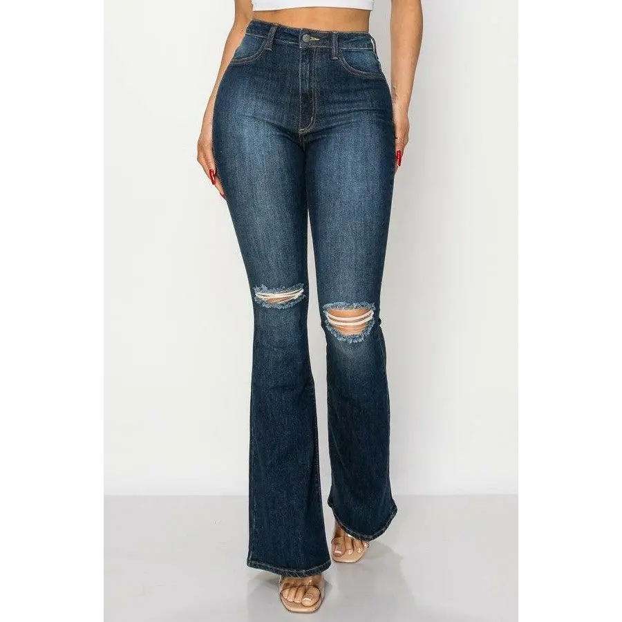 Lodie junior flare knee cut denim jeans