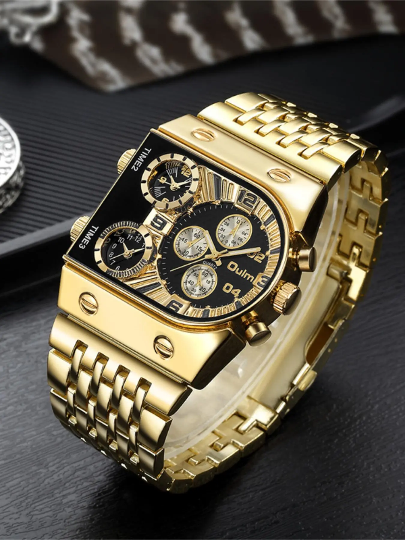 Men's Luminous Quartz Analog Watch, Fashionable Wristwatch, Fashion Watch for Party, Daily Decor, Trendy All-match & Exquisite Watch for Birthday Gift with Box, Business Fashion Watches
