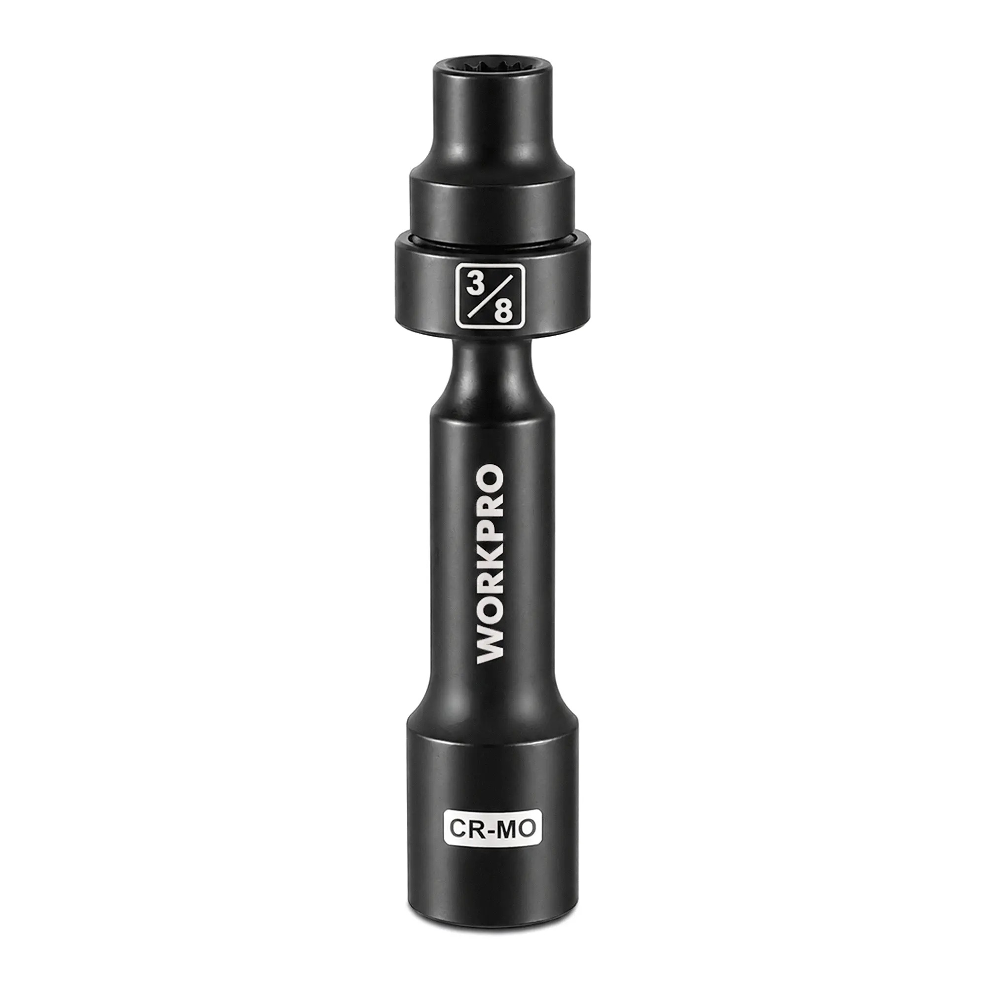 #BacktoSchool WORKPRO Driveline Socket | 12-Point SAE Swivel Socket, CR-MO Steel Driveline Limited Clearance Socket Set for Automotive and Mechanical Use