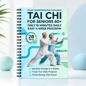Manual for Elderly and Beginners in Tai Chi Practice - Spiral Binding, Includes Progressive Daily Exercises, Suitable for Fitness, Training, and Practice of Gentle Movement Routines, Step-by-Step Tai Chi Guide