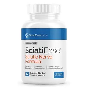 Sciatic Nerve Support Supplement – Extra Strength Formula with B Vitamins, Turmeric & Herbal Extracts – 120 Capsules for Sciatica Relief, Nerve Health & Leg Discomfort