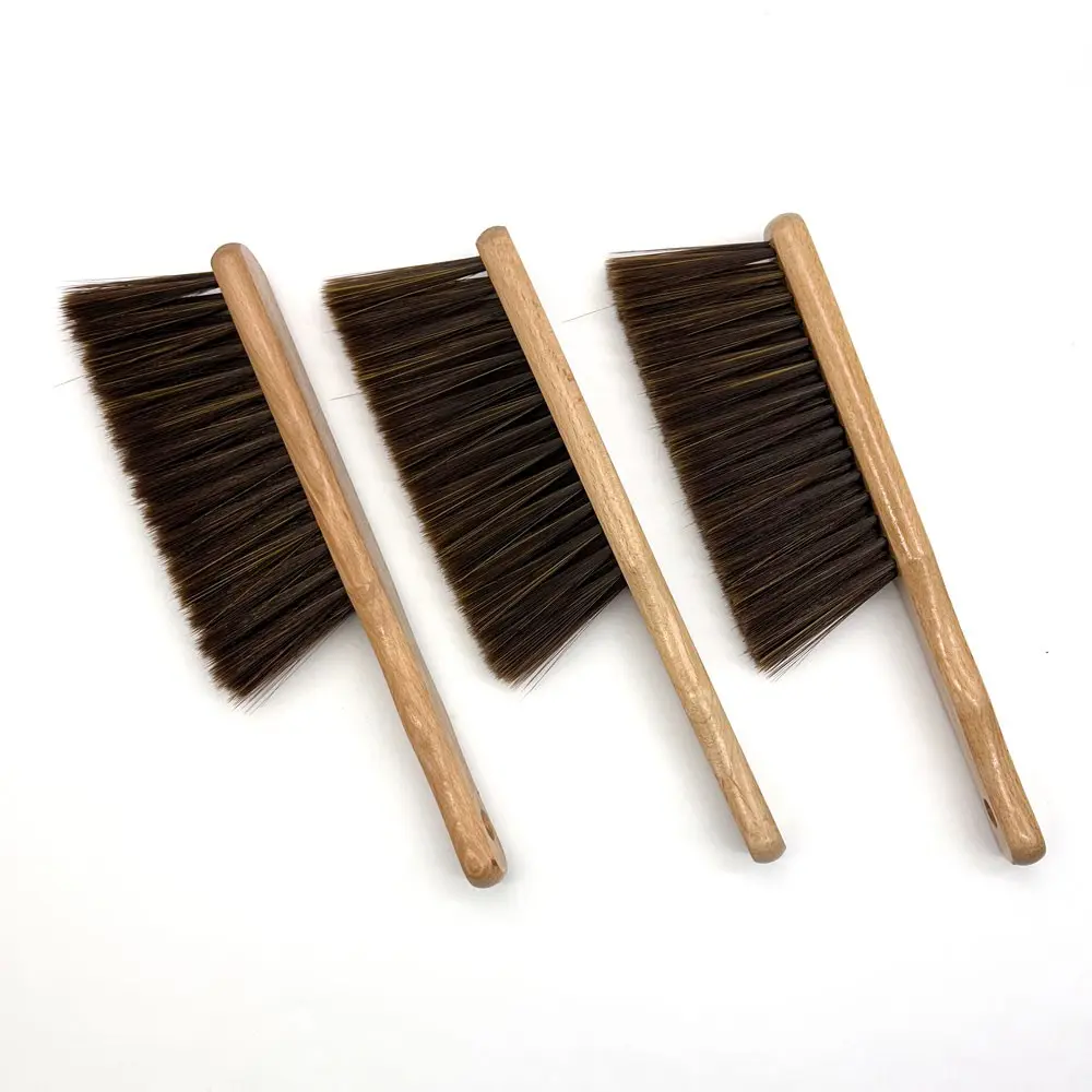 Bed Sofa Brush Desktop Cleaning Brush, Maple Handle Dusting Brush, Desk Cleaner Tool, Home Office Furniture Care, House Cleaning Tools, Cleaning Supplies