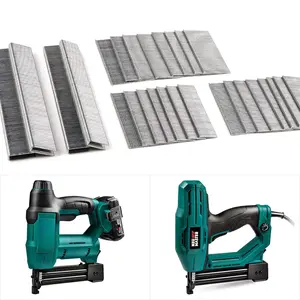 Heavy Duty 1/4" Narrow Crown Staples and 18GA Brad Nails Combo Kit for NTC0040,NTC0023,NTC0110, 1600-Count