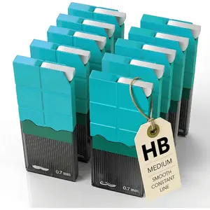 - 0.7 Millimeter Lead Refills for Mechanical cils, HB, 10 Pack, 1200 count, Lead cils Mechanical 0.7