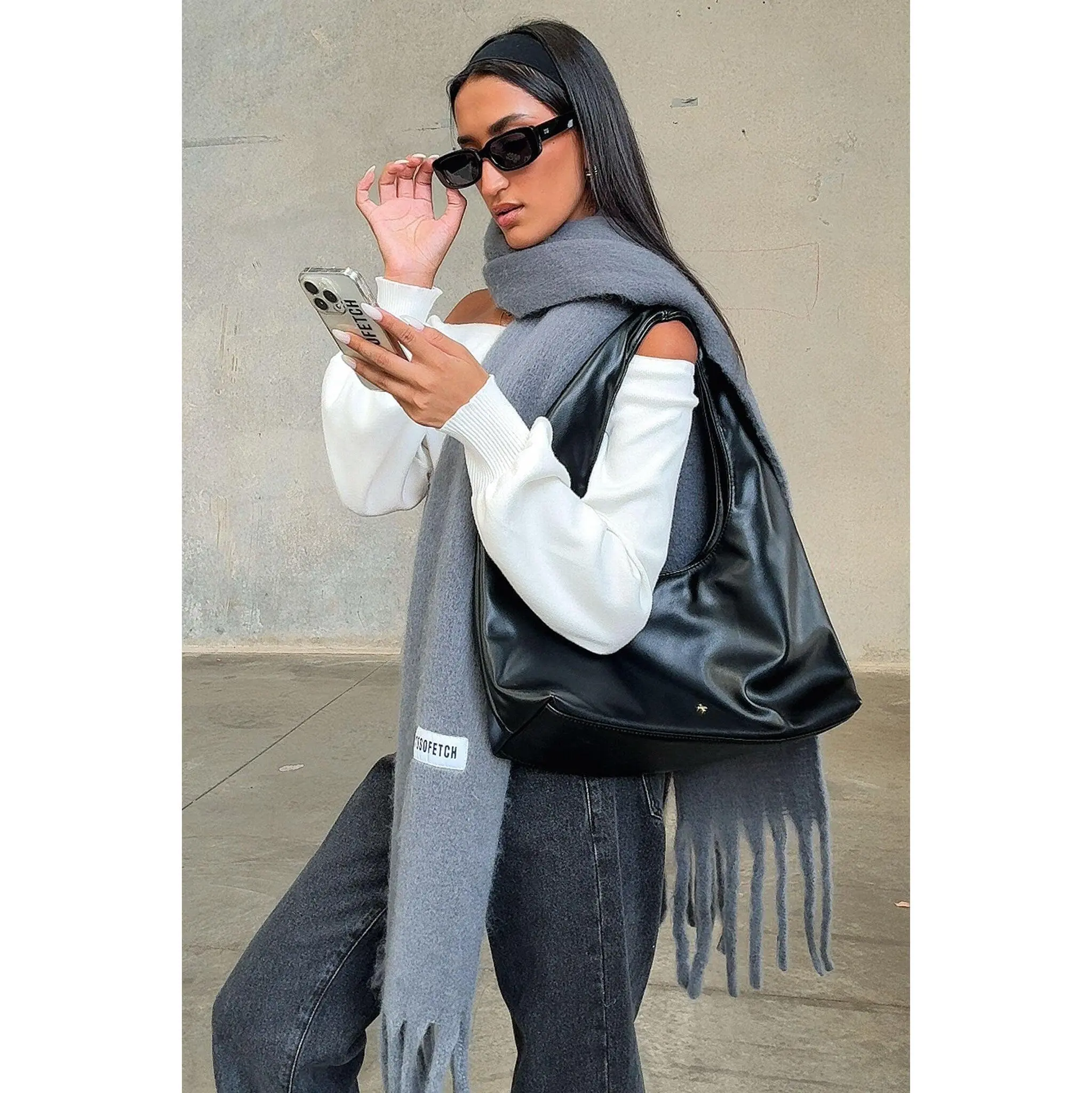 Cinzia Scarf - Grey