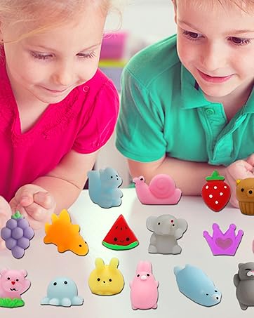 30 Pack Squishy Toys, Kawaii Squishies Party Favors for Kids 4-8 8-12 Treasure Box Toys for Classroom Birthday Xmas Gifts Goodie Bag Mini Animals Mochi Squishy Stress Relief Sensory Toys Random