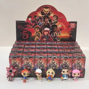 Stranger Things Figure Blind Box Set, 24pcs Keychain Pendant Gift, Collectible Toy Surprise Boxes, Perfect for Fans & Collectors, Keychain Surprise Collectibles