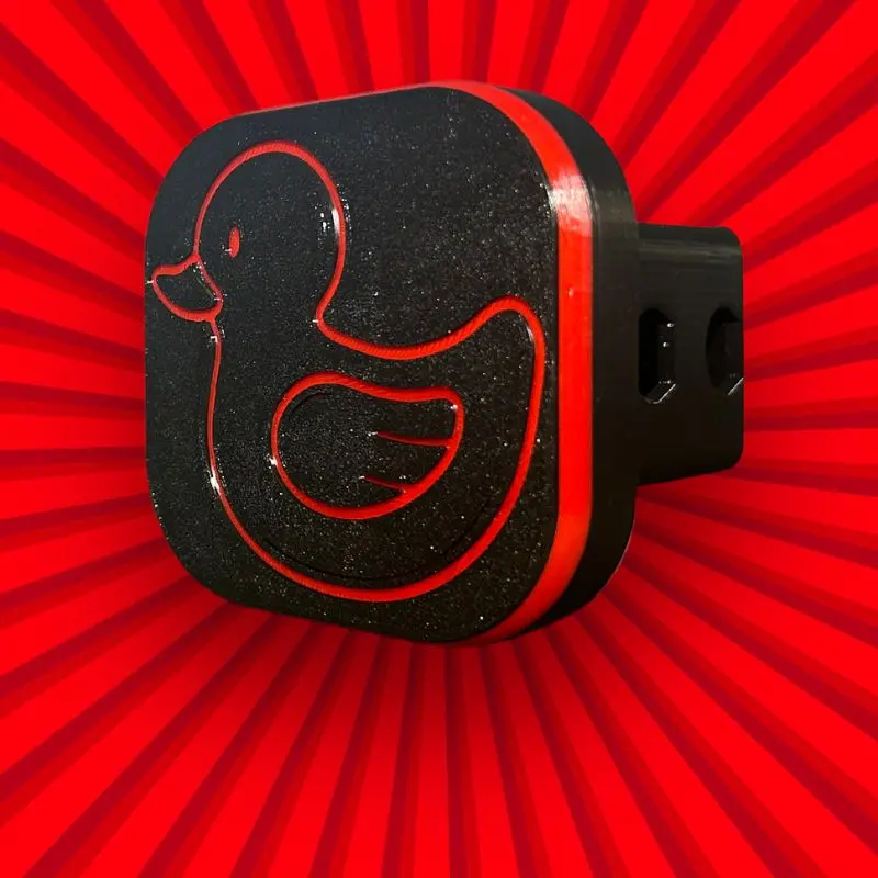 Red Duck Tow Hitch Receiver Cap & Hide-A-Key Cover For Trucks or SUV