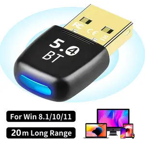USB Bluetooth Adapter for PC,Bluetooth 5.4 Dongle Receiver,Plug & Play,Windows 11/10/8.1/7 Compatible-Wireless Dongle for Headset,Speaker,Keyboard,Mouse,Printer