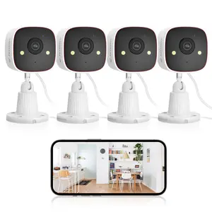 Jennov Outdoor/Indoor Security Cameras WiFi, 2K HD Color Night Vision/AI Human Motion Detection /2-Way Audio/IP66 Waterproof Monitor Security Camera for Home ,camara de seguridad,baby camera monitor