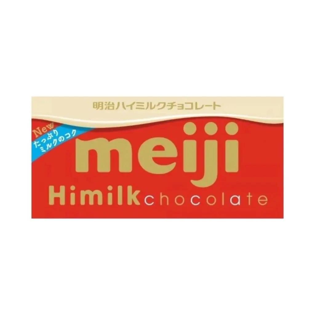 Meiji Hi Milk Chocolate Snack - 50g, Creamy, Lecithin Added, Made with Cocoa Mass and Cream, All-Age Suitable Chocolate Treat