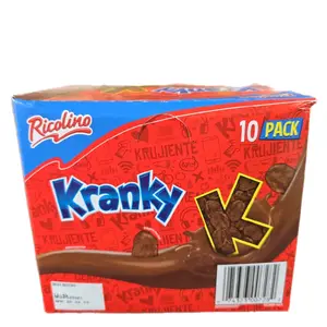 Ricolino Kranky 20 pieces bag 0.52-oz each corn flakes with chocolate Net wt 10.4-oz Mexican candy dulces mexicanos