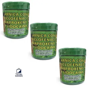 3 Pack Arnica Con Diclofenaco Naproxeno y Lidocaina 120g