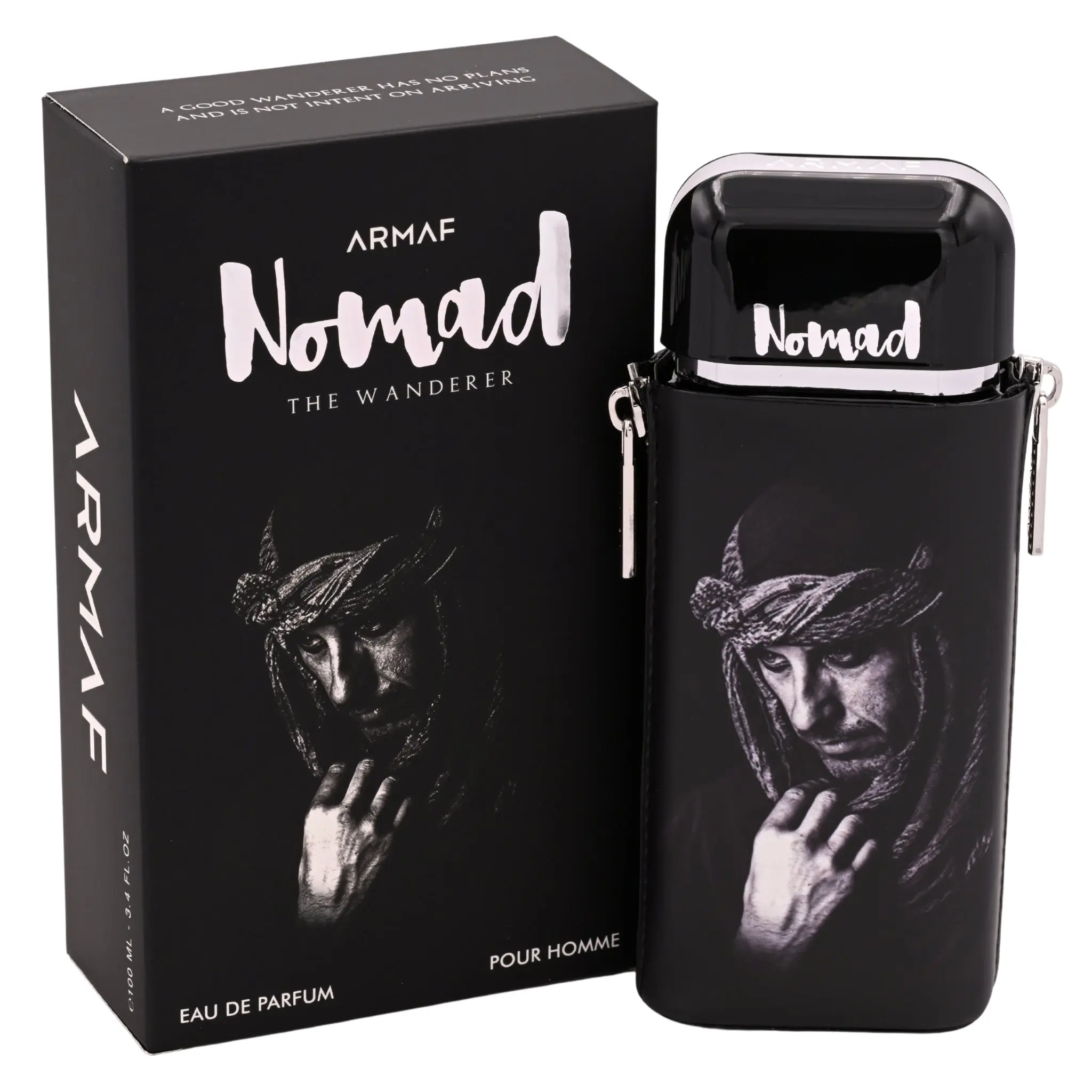 Armaf Nomad The Wanderer Men's Aromatic EDP Fragrance - 3.4 fl oz, New Boxed, Amber Warm, Citrus Woody, Woody Spicy, Men's Perfumes EDP, Amber Warm Spicy, Citrus Woody Spicy