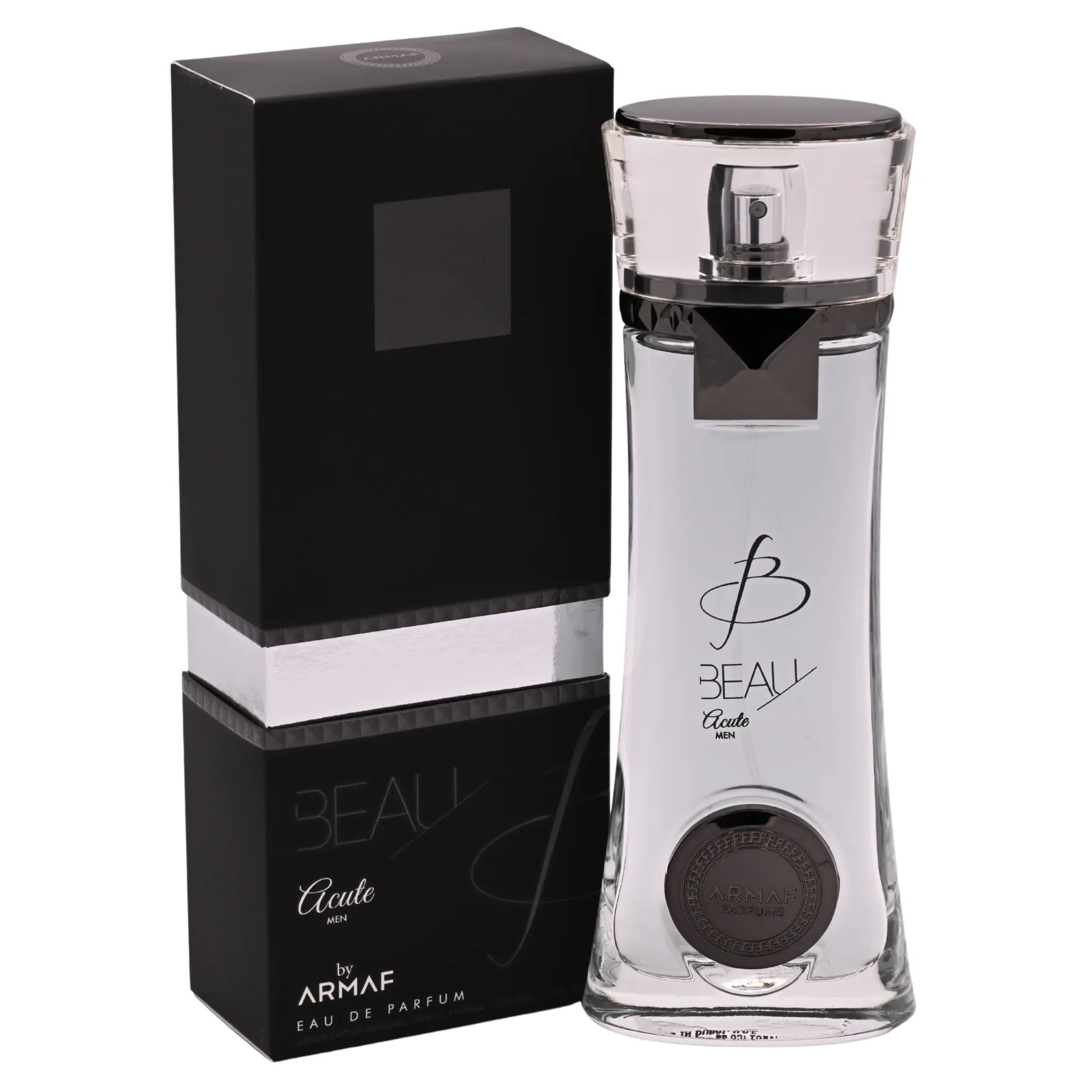 Armaf Beau Acute Eau de Parfum (EDP) for Men, Bold Woody Fragrance with Citrusy Musky Scent, Lemon, Jasmine, Vetiver, Rosemary Notes, 100 ml Bottle (3.4 oz), Lemon,Vetiver, Woody Musky Scents, 100Ml, Cedar, Lavender