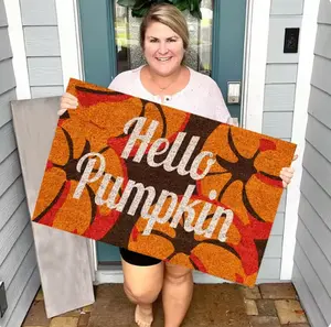 Hello Pumpkin, Fall, Autumn, Halloween, Doormat, Great Gift, Outdoor/Indoor, Festive, Halloween
