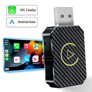 Wireless Carplay USB Adapter, Compatible with Apple Carplay and Android Auto, Bluetooth-compatible 5.0 and WiFi, USB-C Adapter, Dual Functionality