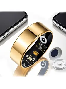 Women's Health Tracker Ring, Fitness Tracker, Men Compatible, Heart Rate, Oxygen, Sleep Monitoring, Calorie Counter, Step Count, IP68 Waterproof, iOS & Android, Wearable Devices