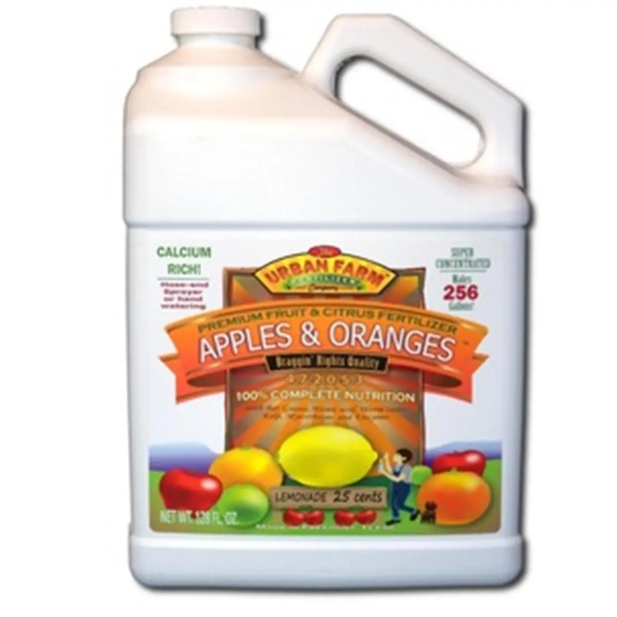 32 fl. oz Liquid Citrus Tree Fertilizer - Urban & Farm Hand-Crafted, 100% Complete Nutrition Calcium-Rich Plant Nutrient Concentrate, Root Absorb Formula, Made from Bat Guano for Outdoor Lemon Trees, Lemon Tree Fertilizer