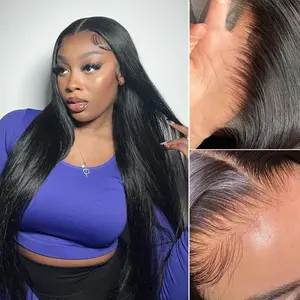 【HD Pro.2.0 Lace Wig Silky Straight】Megalook 13x6 Glueless Lace Frontal Wig Pre-Everything Ear To Ear Natural Hairline Skin Melted Silky Straight 250% Density Human Hair Wigs [live Sale]