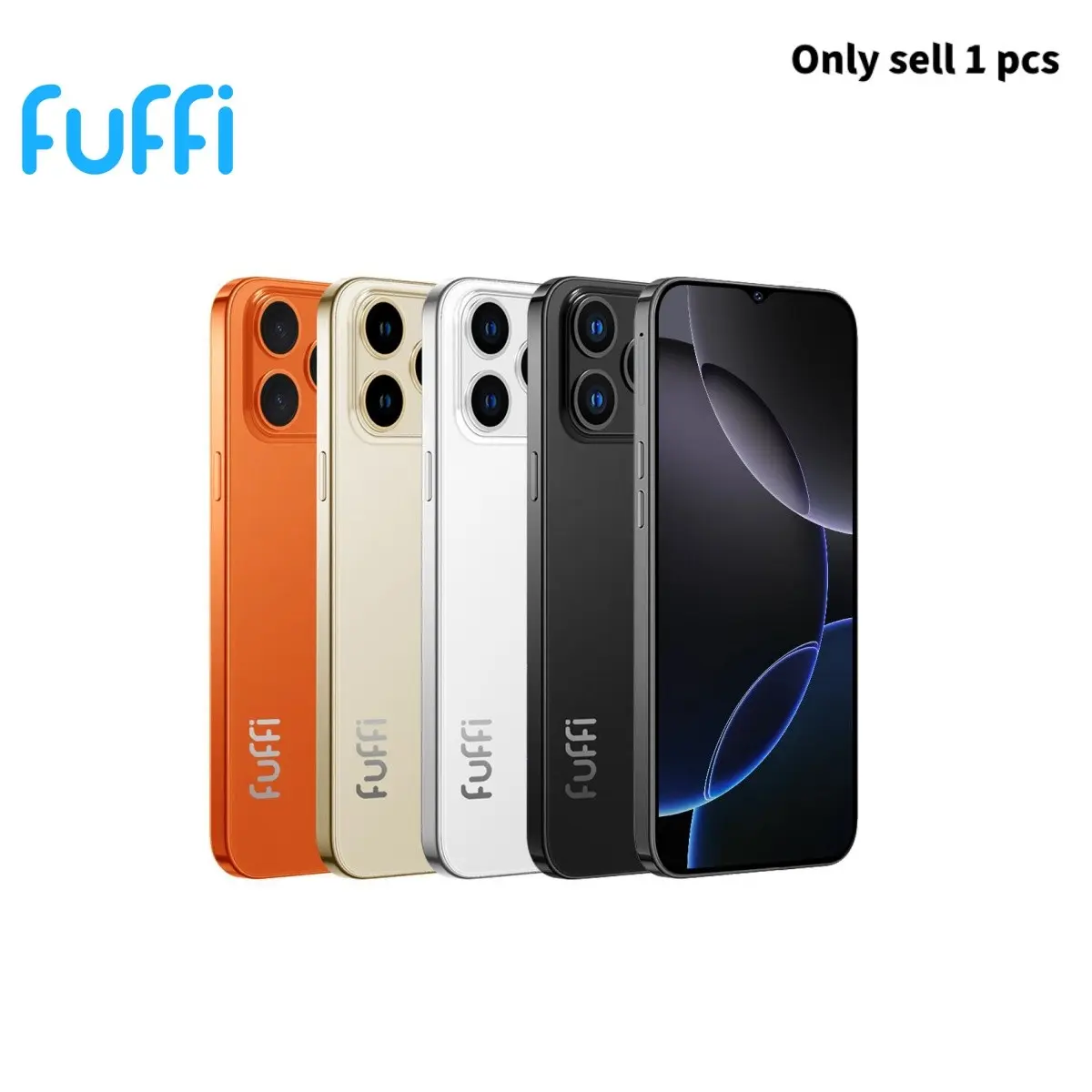 FUFFi Unlocked 4G Smartphone, 6.3-Inch Screen, 4GB RAM + 128GB ROM, 16MP HD Camera, 3300mAh Battery, Dual SIM Dual Standby, Fashion Android Phone, GPS Navigation, Octa-Core Processor