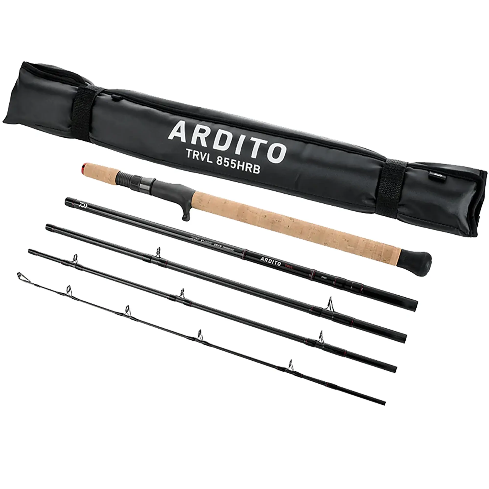 Daiwa 8'5" Ardito Multi-Piece Travel-Ready Casting Fishing Rod for Muskie & Pike Angling, V-Flex Ferrule Joints, Compact Storage, Easier to Transport, Full Length Performance for Lakes & Rivers