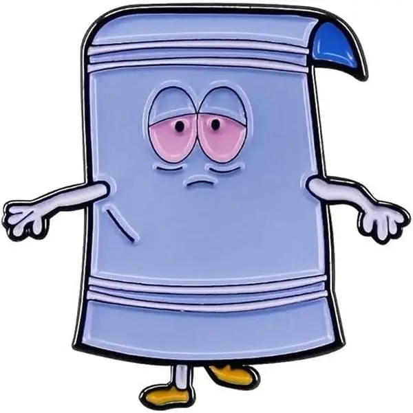 PrimeSecrets Exclusive Towelie Southpark Enamel Pin for Backpacks, Jackets, Shirts, Hats Cute Lapel Pins Funny Horror Brooch Men Women Creative Badge Gift OG Smoking Towel Fashion Accessory High Quality Vintage Retro brooch pin