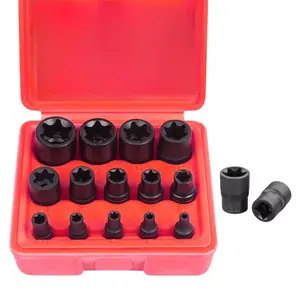 14-Piece E-TORX Socket Set – Premium Female Torx Socket Set, Ultimate Star-Shaped Socket Set, Torque Socket Set, External Torx Socket Set