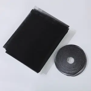 Magnetic Window Screen, High Breathability Customizable No-Drill Installation, Self-Adhesive Mosquito Net DIY Easy Install with Velcro