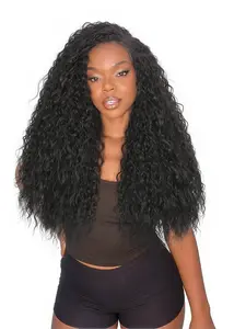 V Part Curly Wigs for Women, U Part Synthetic Hair Half Wig, Heat-Resistant Voluminous Curls, Beginner-Friendly, All Seasons