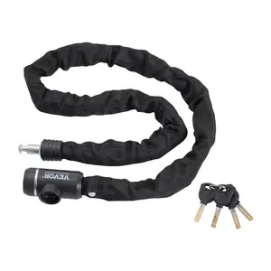 VEVOR Bike Chain Lock,  3.94 Ft Combination Bicycle Chain Lock with 3 Keys, Heavy Duty Anti-Theft High Security Bike Locks, Perfect for Bike, Motorcycle, Scooter, Bicycle, Door, Fence or Gate, 10mm