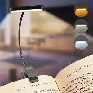 USB Rechargeable LED Desk Lamp, Portable Clampable Foldable Eye Care Lamp, Reading Lamp for Bedroom, Home Decor, Room Decor