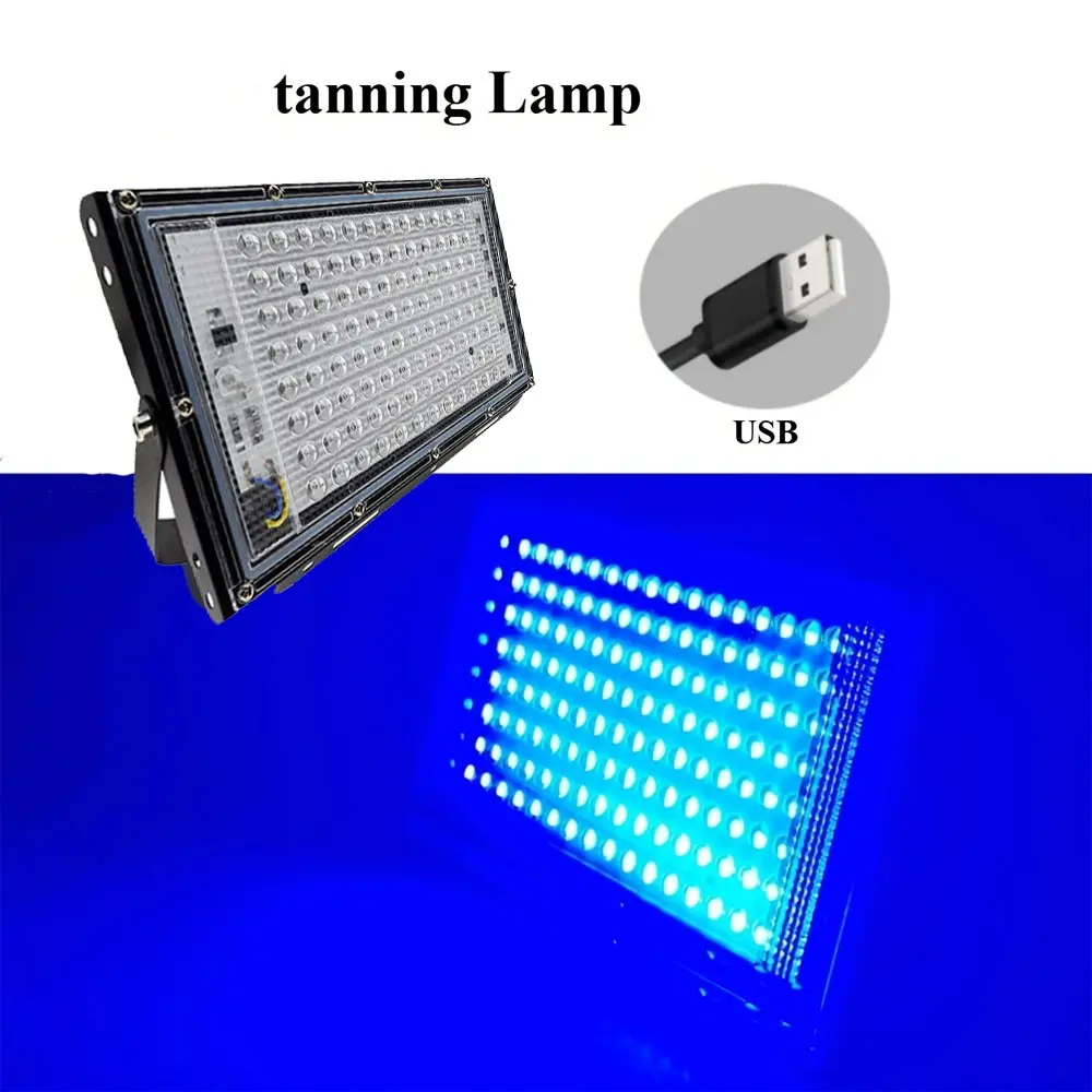 Power UV Light Lamp 395nm, for Beauty & Deep Skin Care, Portable Home/salon Bedside UV LED Lamp, Low Voltage Plug-And-Play