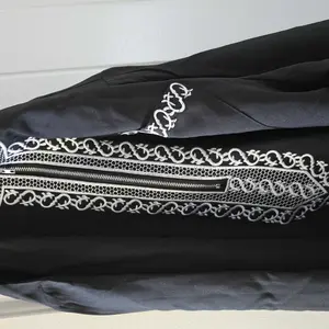 Men's Ethnic Pattern Embroidery Zipper Hooded Robe, Traditional Long Sleeve Pocket Jubba Thobe for Daily Wear, Men's Islamic Clothing for All Seasons, Traditional Arabic Robe