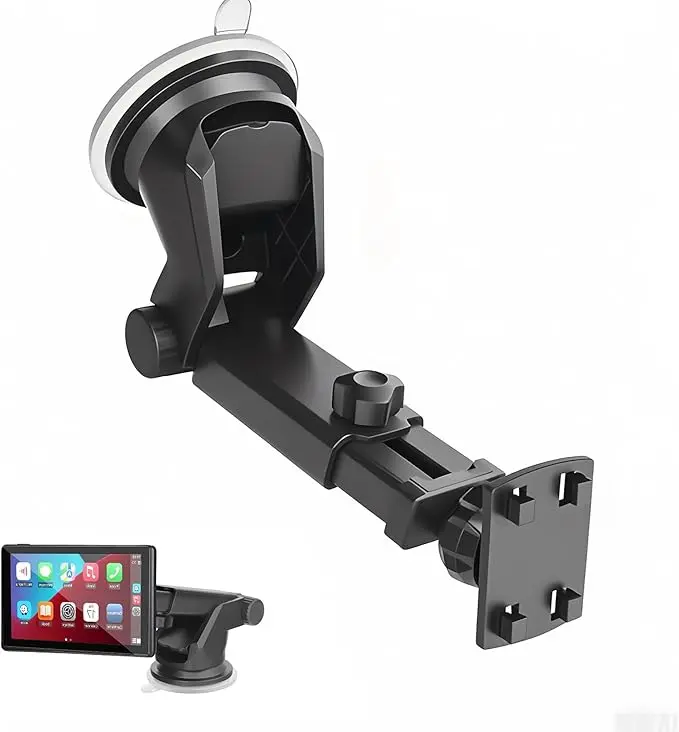 【Hieha】Carplay Screen Mount, Universal Dashboard Suction Cup Mount, Compatible with Most 7 Inch Portable Monitor Cell Phone Windshield Suction Cup Holder
