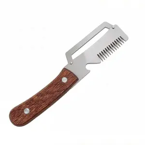 3-in-1 Vegetable Peeler & Julienne Cutter – Stainless Steel Kitchen Tool with Sharp Blade, Built-in Bottle Opener, Ergonomic Wood Handle, Ideal for Potatoes, Carrots, Apples & More – Durable & Rustproof