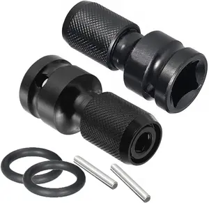 1/2 inch Square Drive to 1/4 inch Hex Female Socket Adapter Converter,  Electric Screwdriver Chuck Adapter Hex Drive Accessories, for Air and Electric Impact Wrench Impact Drill Ratchet Wrench