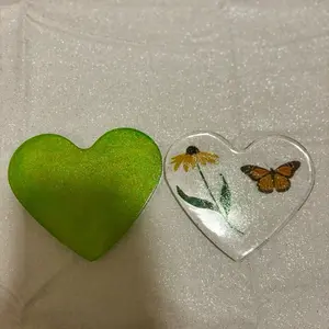Heart coasters