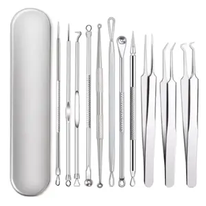 11 pcs Acne Blackhead Removal Needles-Stainless Steel Deep Cleansing for Whitehead- Blemishes - Comfort Pimple Skincare
