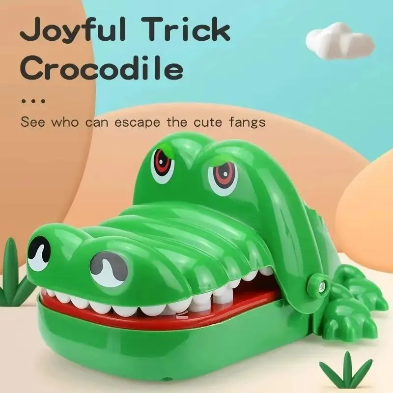 Crocodile Dentist Reaction Game Interactive Family Party Table Game Toy for Kids and Adults umbra home