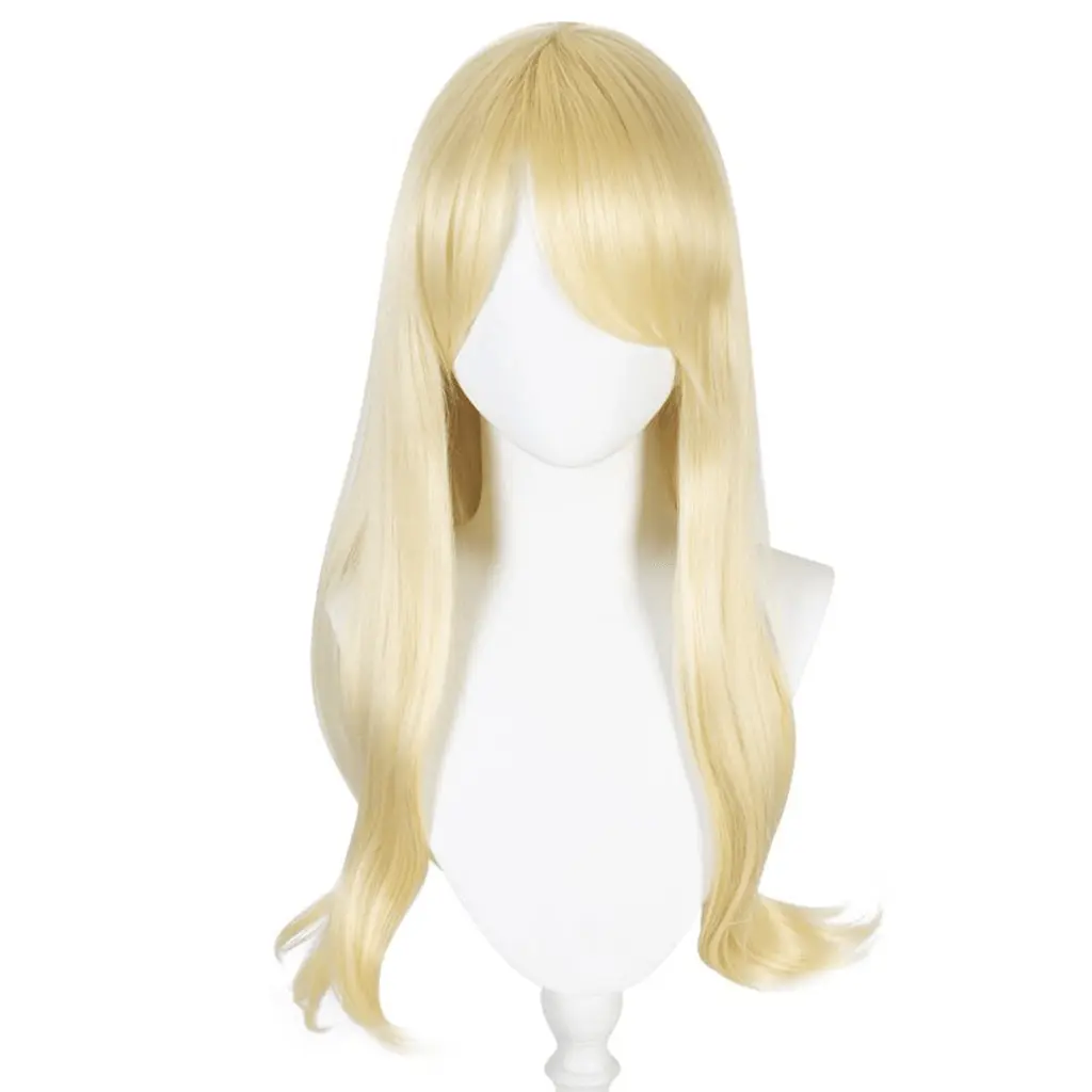 Blonde Straight Synthetic Wig, Fashion Accessories for Women, Cosplay Costume Wig