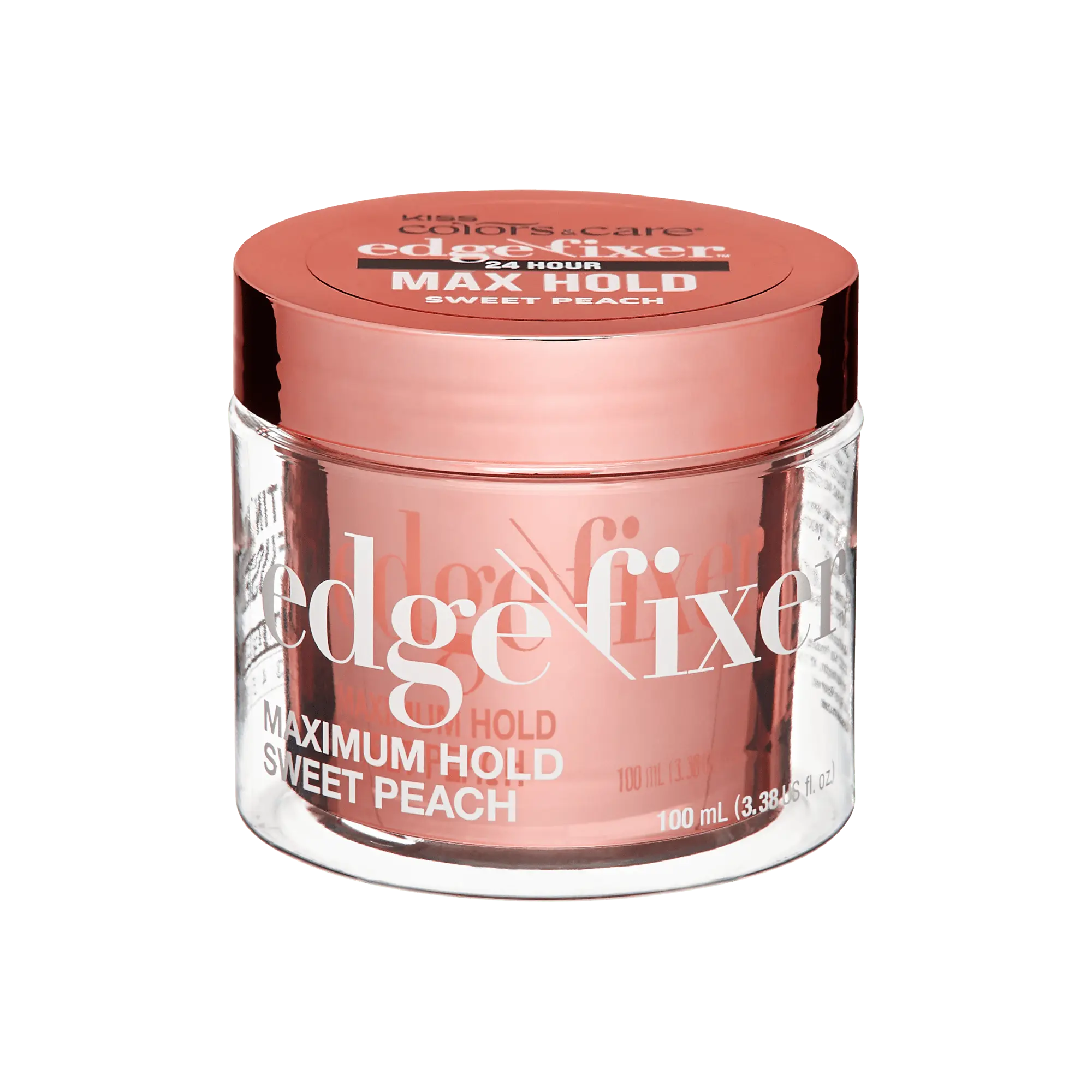Kiss Colors & Care Edge Fixer Gel - Sweet Peach | Edge Control, Baby Hair Gel, Maximum Hold, 100 ml, Hair Care