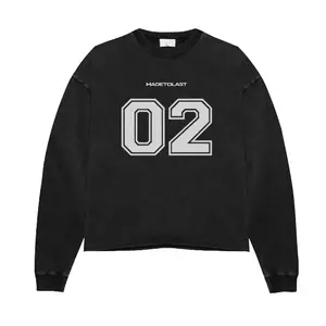 MADETOLAST Numbered Black Long Sleeve Tee