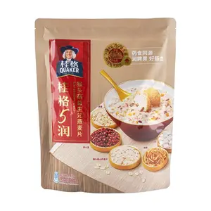 Quaker Monkey Head Mushroom Oat Cereal with Prebiotics - Instant Breakfast, Gut Health Support, 450g