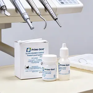 Permanent Crown & Bridge Luting Cement Kit - Dental Glass Ionomer for Composite Veneer, Composite, Oral Use
