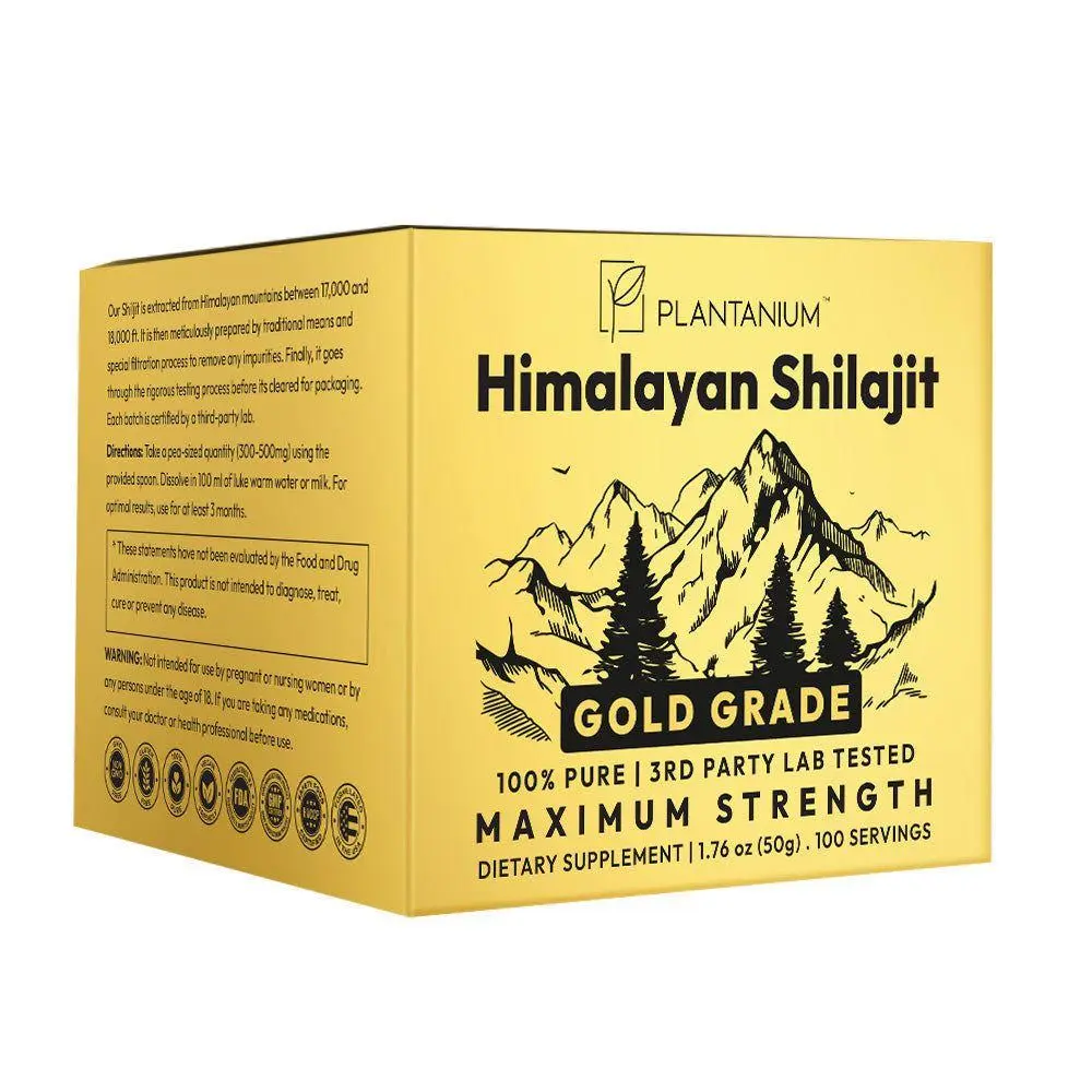 Premium Pure Himalayan Shilajit Resin Gold Grade