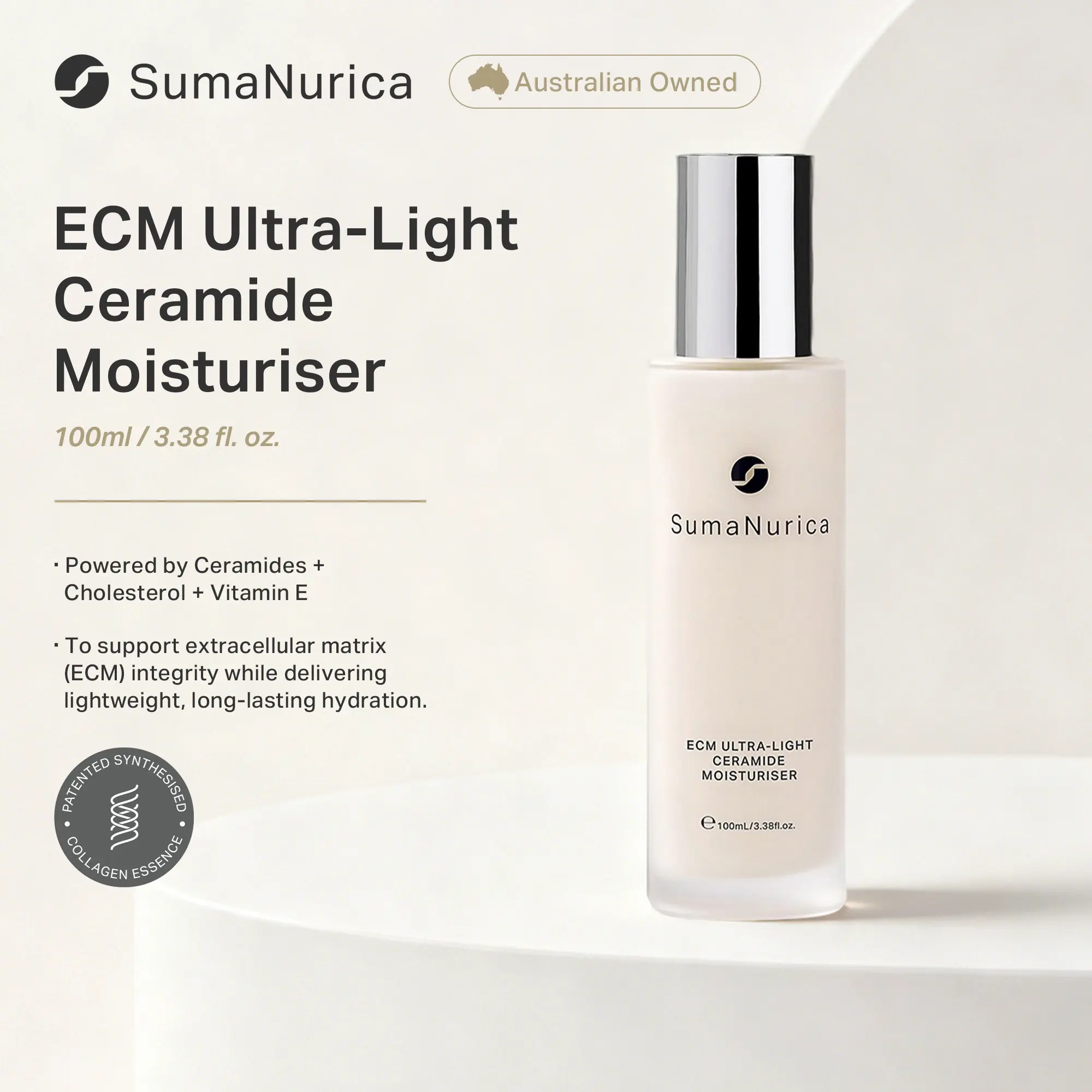 [SumaNurica] ECM Ultra-Light Ceramide Moisturiser – Strengthen Barrier & Hydrate All Day